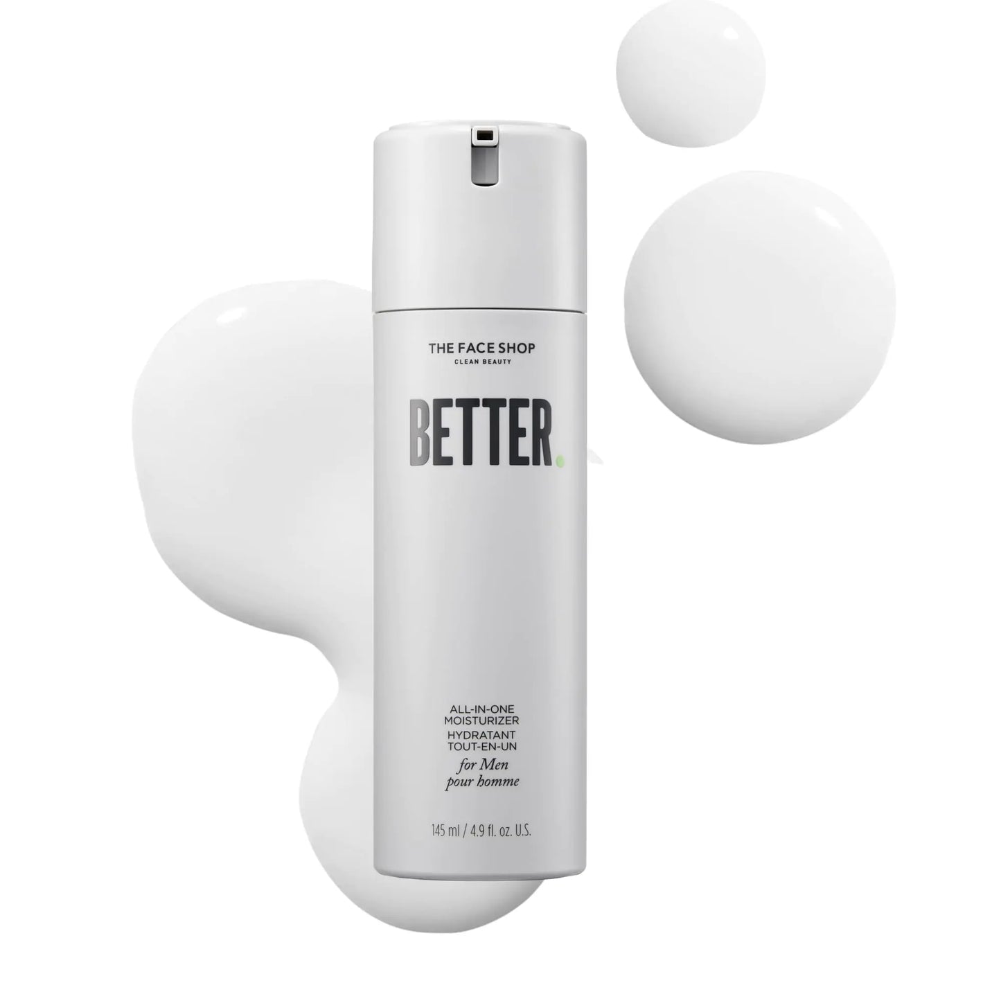 THE FACE SHOP Better All-in-one Men Daily Face Moisturizer Aftershave with Hyaluronic Acid & Niacinamide Lightweight Non-sticky Formula Hydrates & Soothes Post-Shave Irritation Korean Skin Care