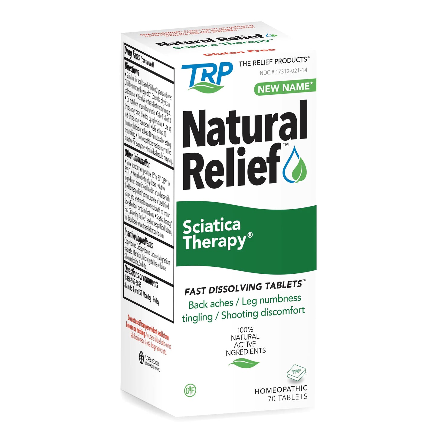 The Relief Products Sciatica Therapy Tablets 70 Count