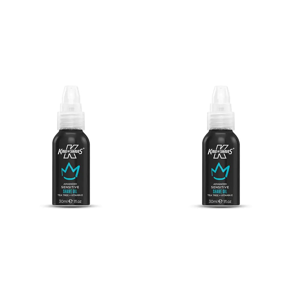 King of Shaves Sensitive Advanced Shaving Oil With Handy Pump 30 ml TWIN PACK