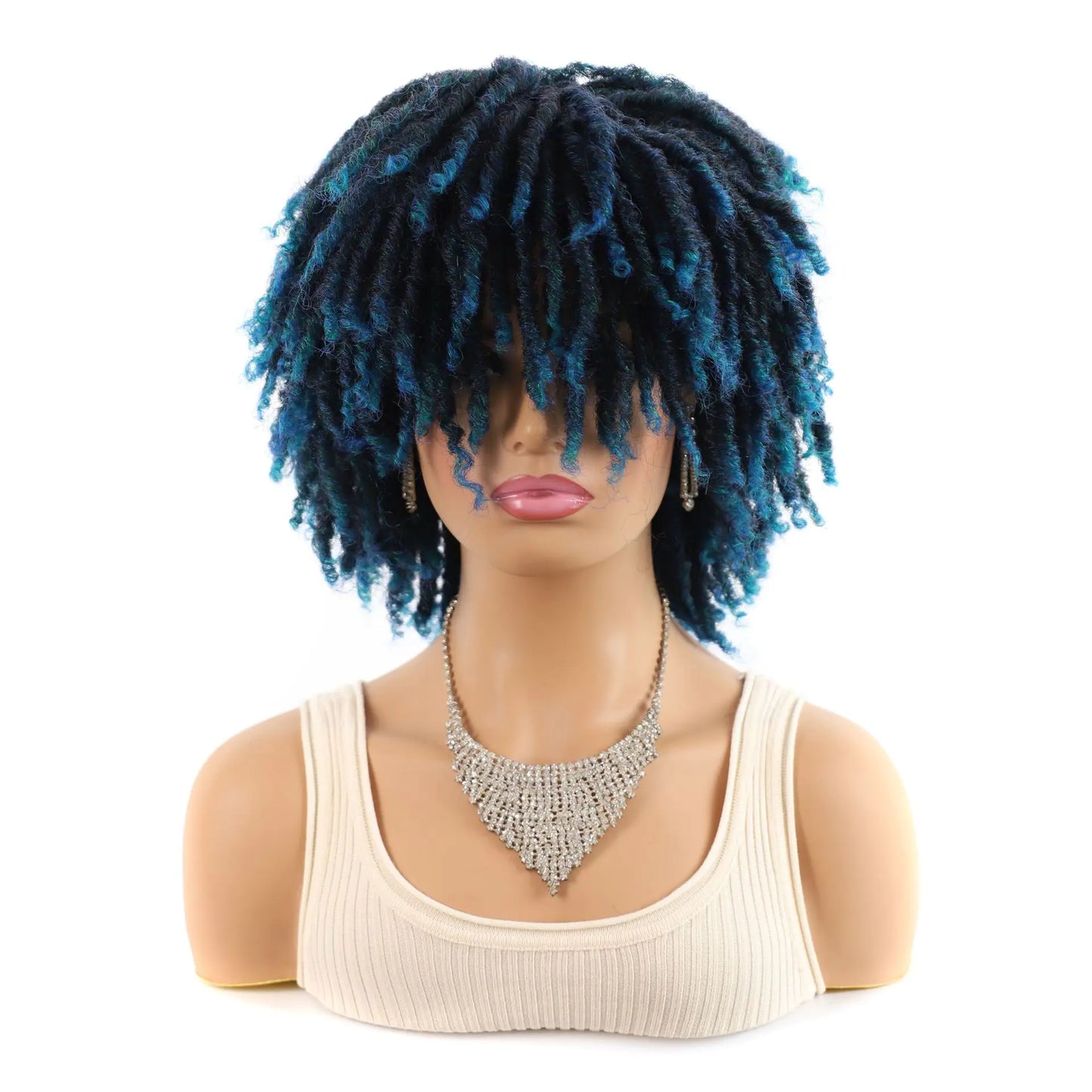 African 6-Inch Curly Hair Wig Headgear