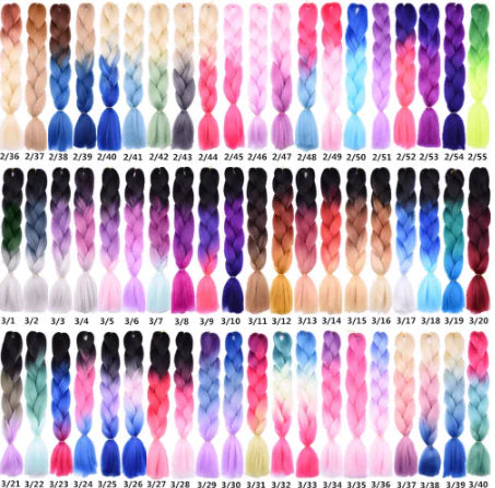 Colorful Gradient African Dirty Braid Hair Accessory
