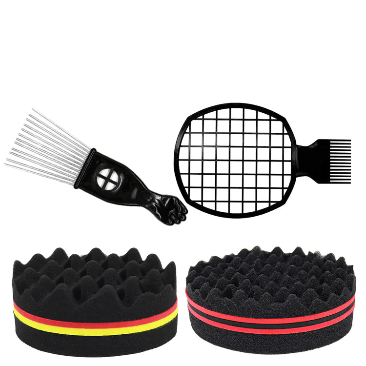 Black Hair Styling Comb Set for African Braids