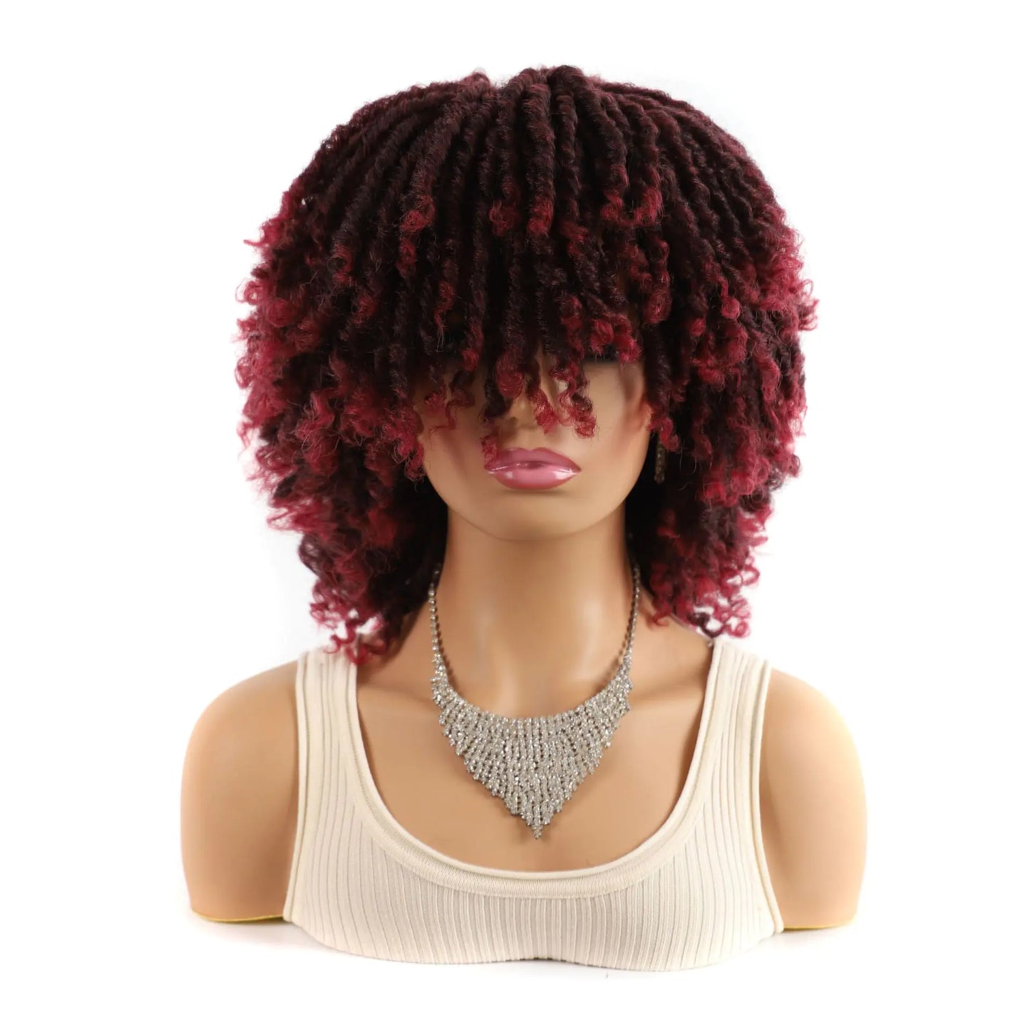 African 6-Inch Curly Hair Wig Headgear