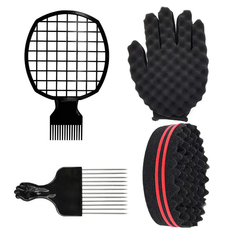 Black Hair Styling Comb Set for African Braids