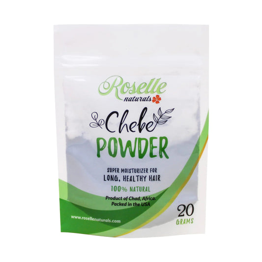 Roselle Naturals Chebe Powder Imported from Chad Africa 20g - African Chebe Powder for Hair Growth Deep Moisturizing Hair Growth Chebe Hair Mask